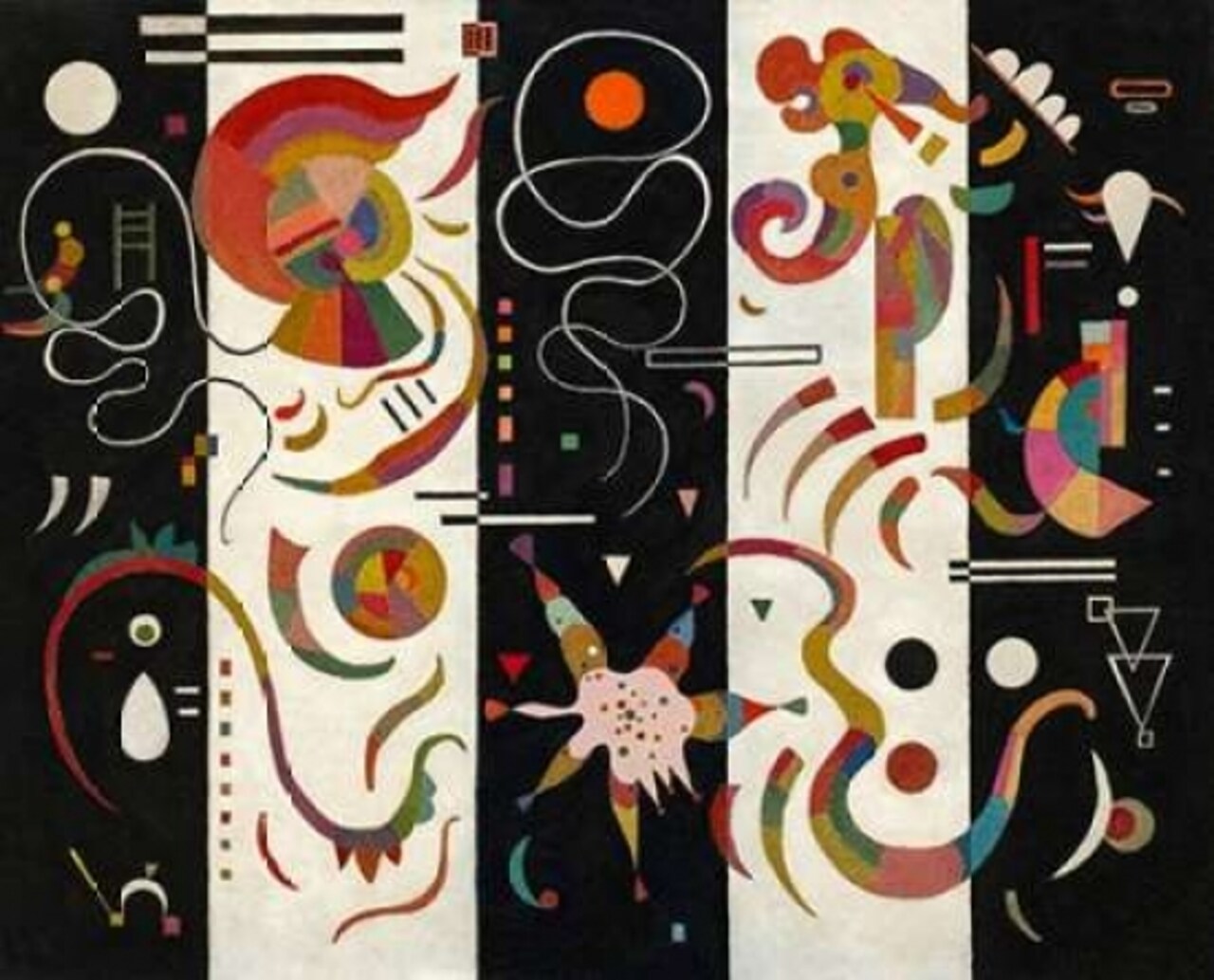 Striped Poster Print by Wassily Kandinsky - Item # VARPDX3WK2610